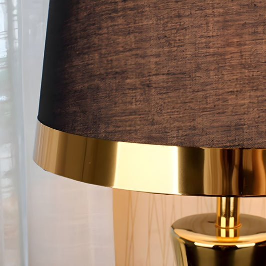 Bedside Lamp Modern Bedroom | Fabric Shade