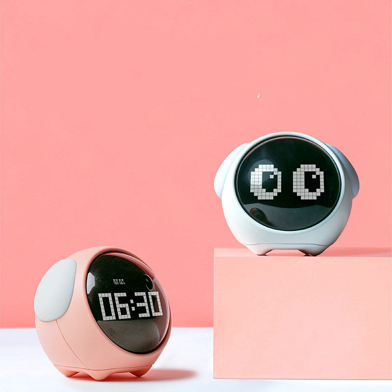 Digital Alarm Clock Modern Bedroom | Emoji Display