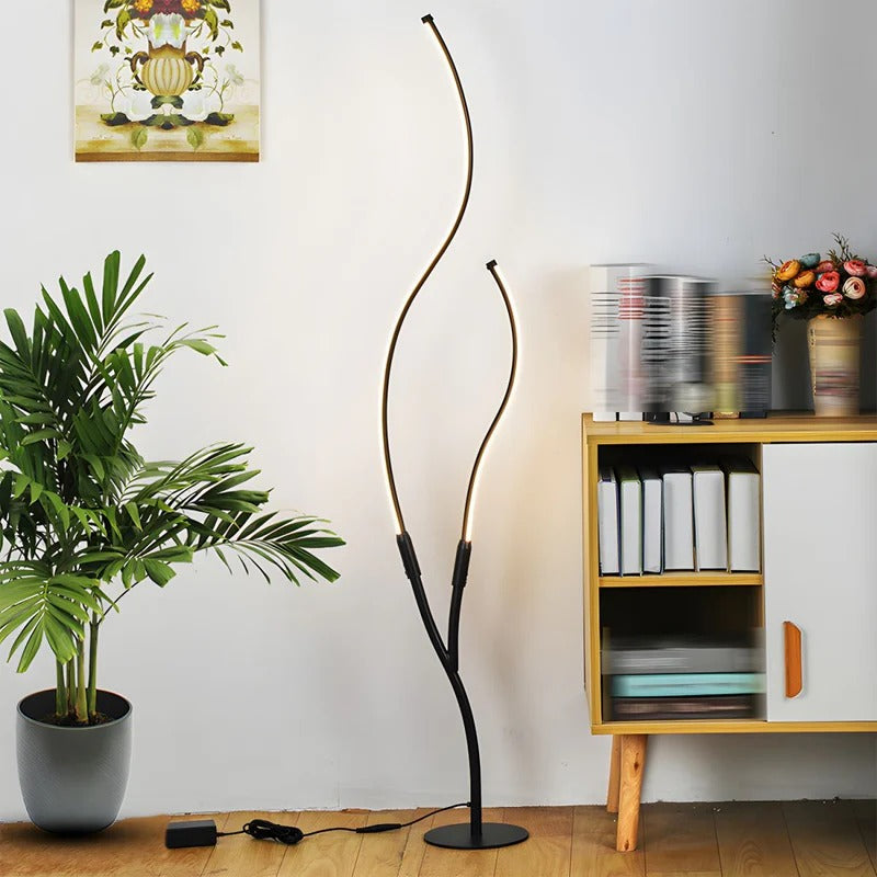 Floor Lamp LED Modern Living Room | Curved Design