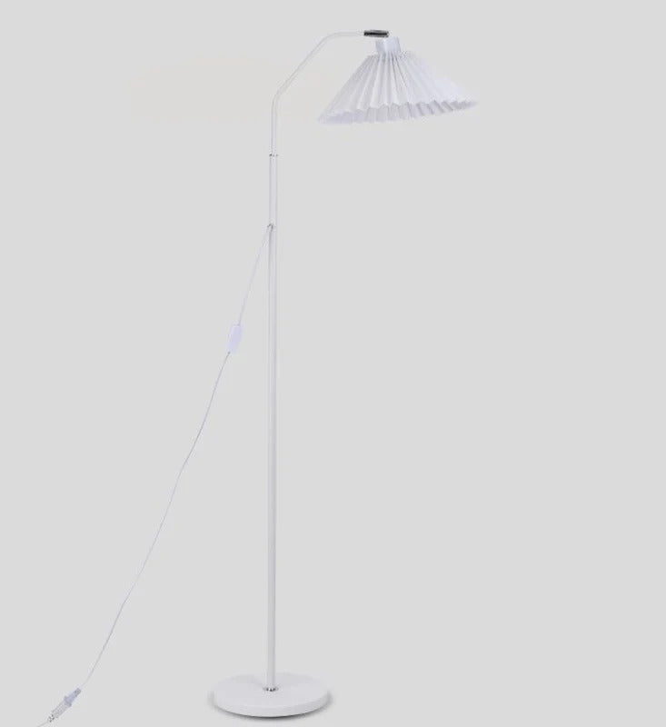 Floor Lamp Pleated Shade Living Room | Reading