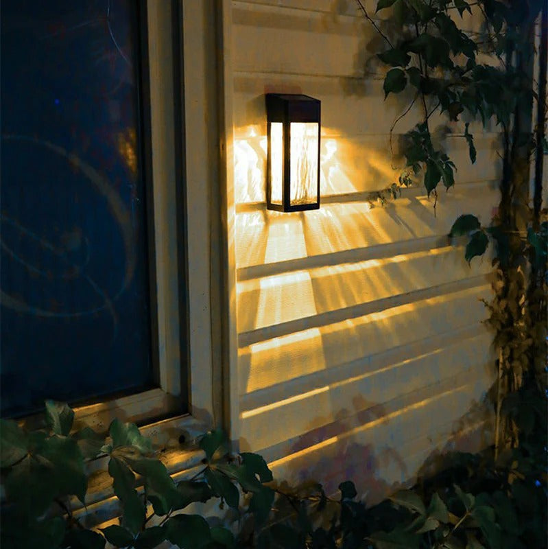 Outdoor Wall Lights Solar LED | Exterior Rechargeable