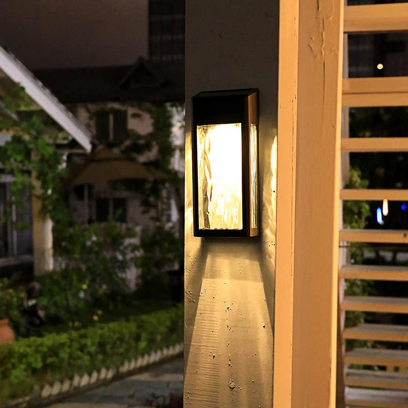 Outdoor Wall Lights Solar LED | Exterior Rechargeable