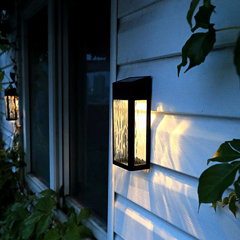 Outdoor Wall Lights Solar LED | Exterior Rechargeable