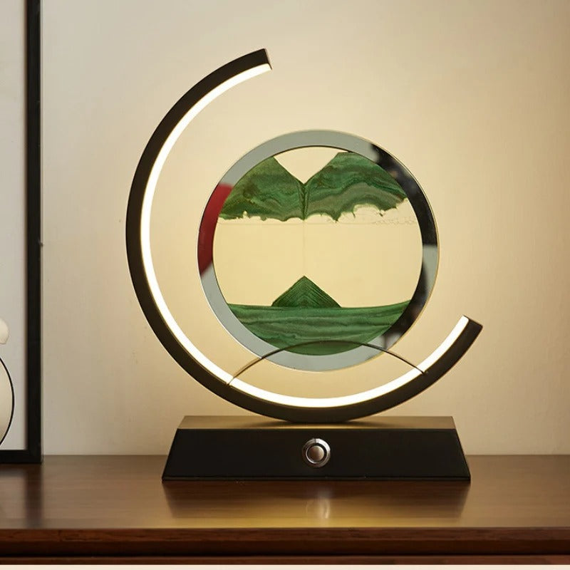 Table Lamp Sand Art LED Living Room | Modern Decor
