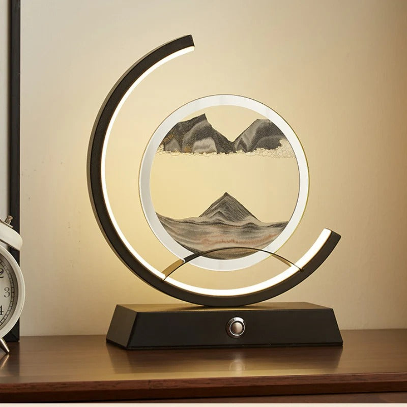 Table Lamp Sand Art LED Living Room | Modern Decor