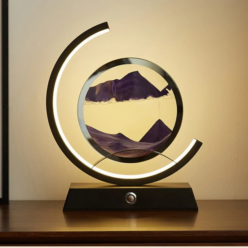 Table Lamp Sand Art LED Living Room | Modern Decor