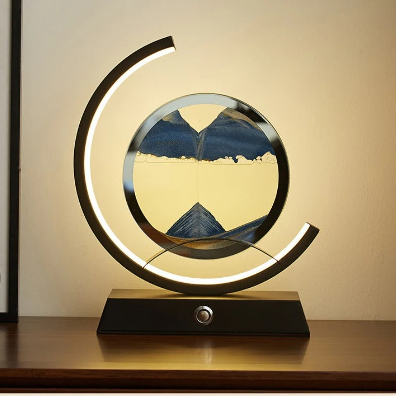 Table Lamp Sand Art LED Living Room | Modern Decor
