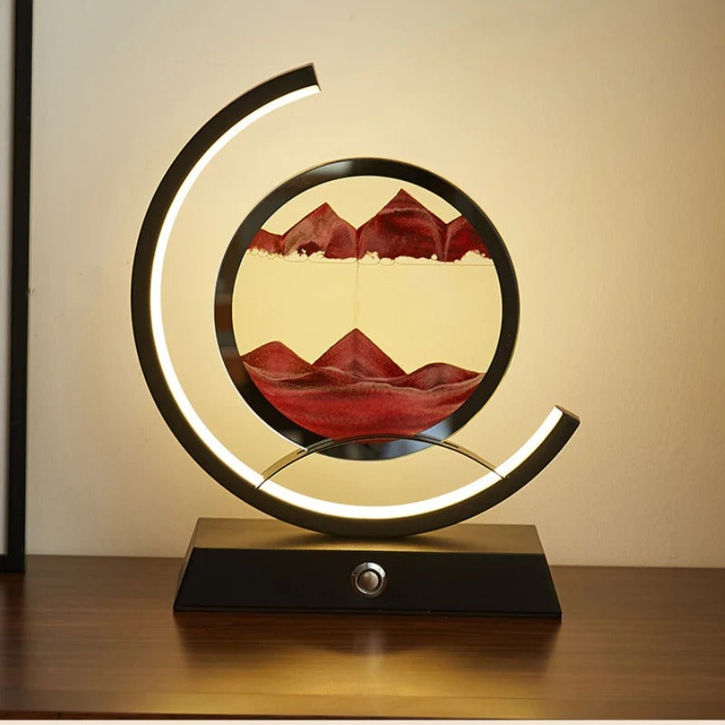Table Lamp Sand Art LED Living Room | Modern Decor