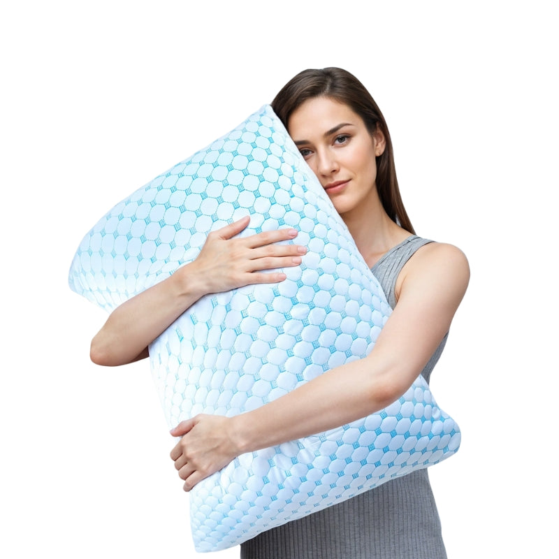 Bed Pillow Hexagon Cover | Cooling