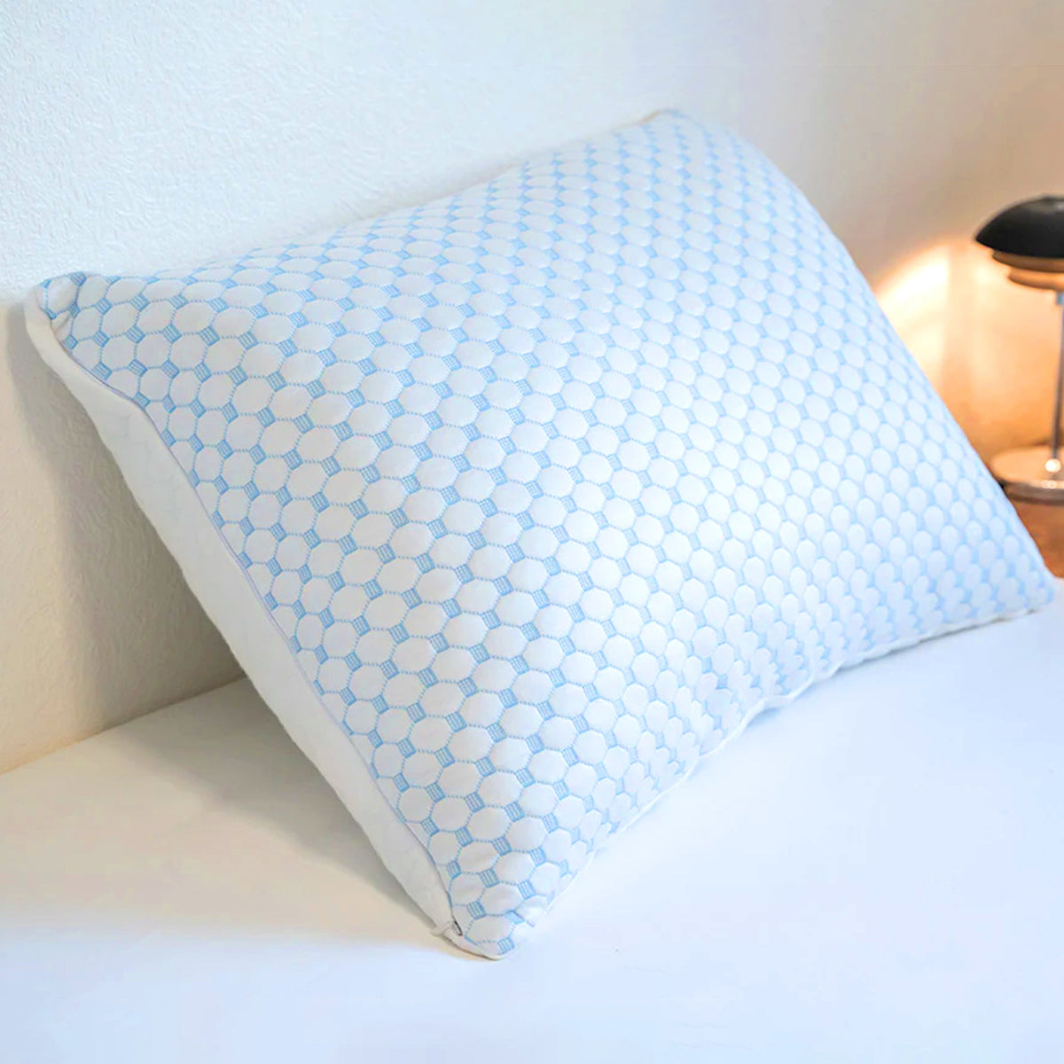 Bed Pillow Hexagon Cover | Cooling