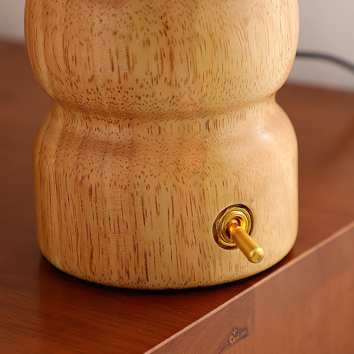 Bedside Lamps Mushroom Shape Wooden Base | Reading