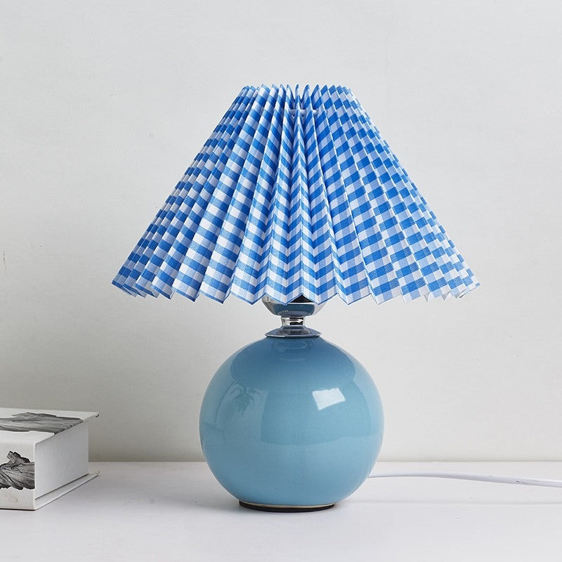 Bedside Lamps Pleated Shade Bedroom | Small