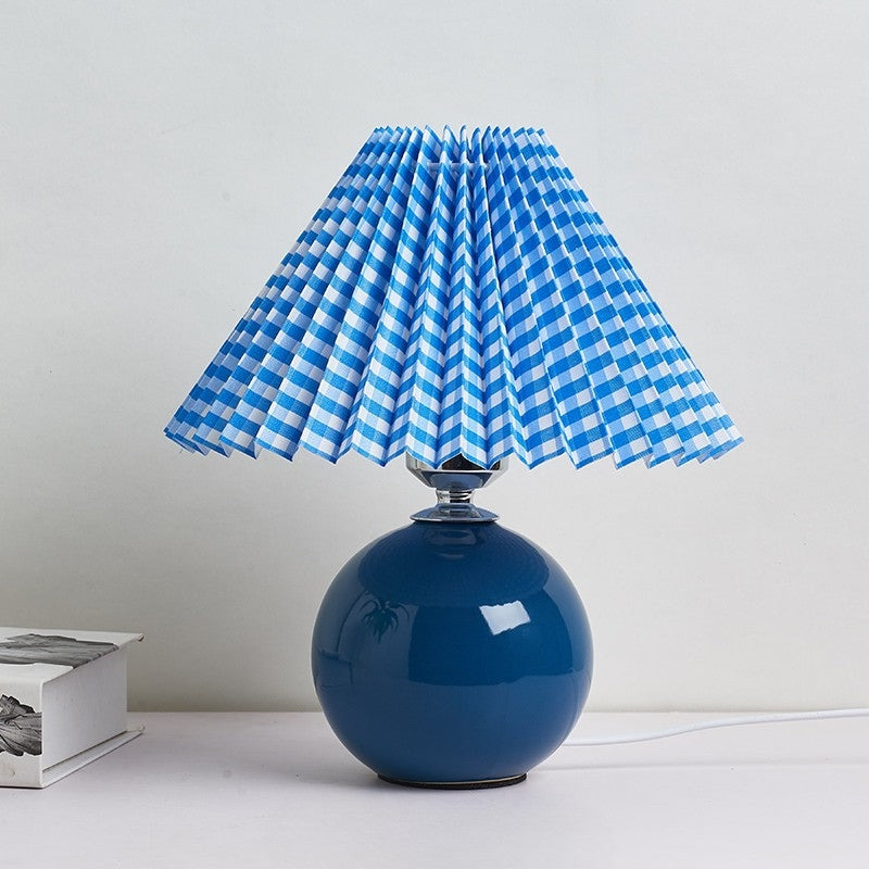 Bedside Lamps Pleated Shade Bedroom | Small