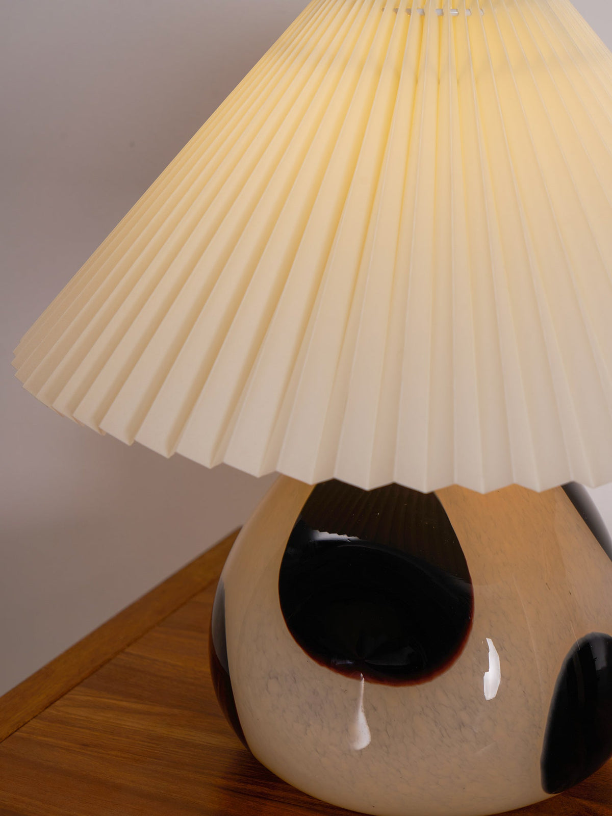 Bedside Lamps Pleated Shade Living Room | Retro