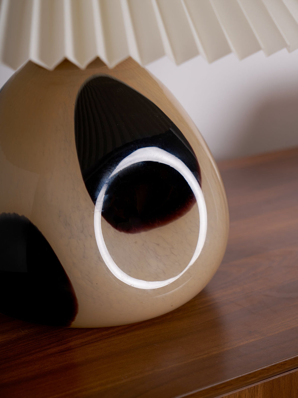 Bedside Lamps Pleated Shade Living Room | Retro