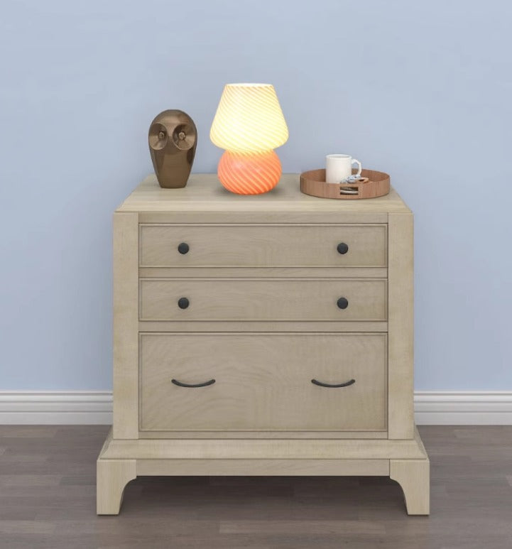Bedside Lamps Swirl Glass Table Lamp | Mushroom Shape