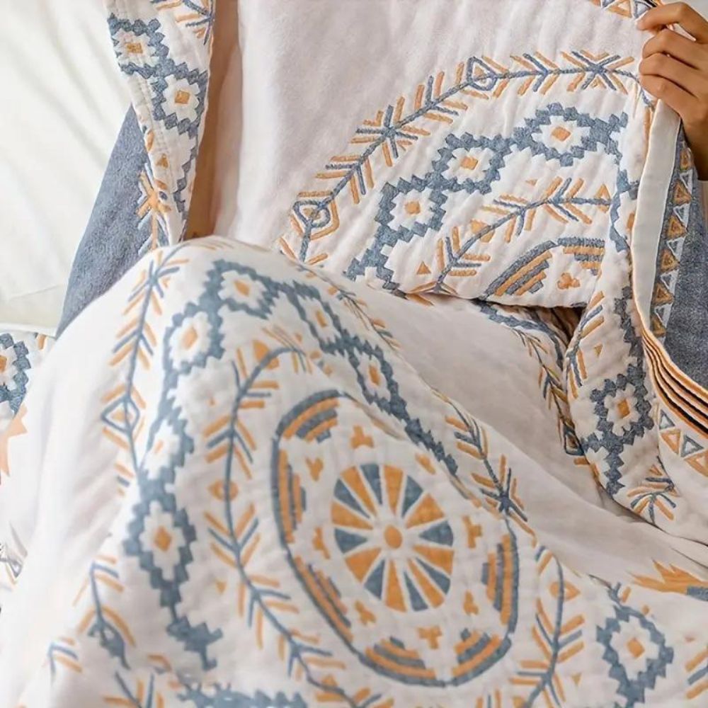 Blankets Patterned Bed Throw for Sofa or Bed | Double Sided Design
