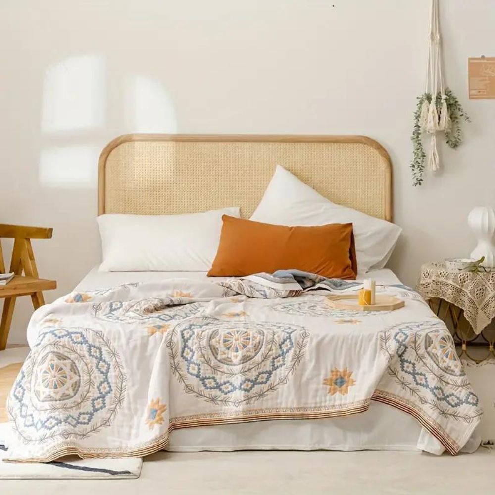 Blankets Patterned Bed Throw for Sofa or Bed | Double Sided Design