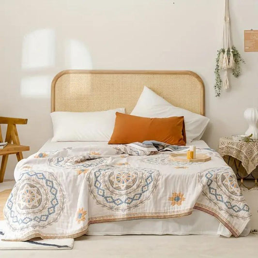 Blankets Patterned Bed Throw for Sofa or Bed | Double Sided Design