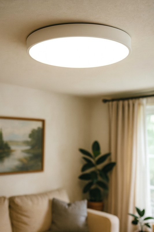 Ceiling Light Flush Mount Living Room | Round LED