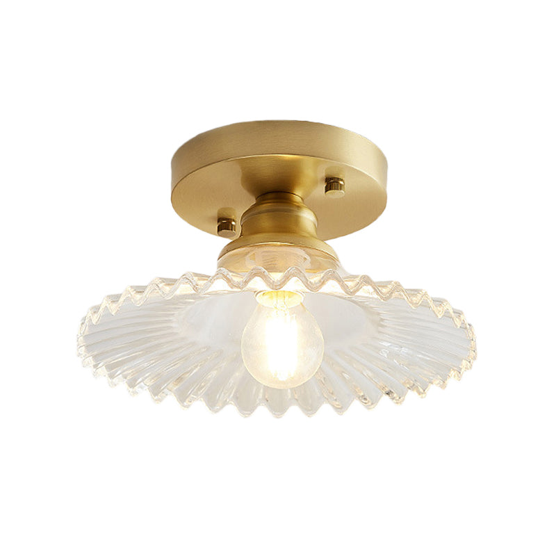 Ceiling Light Glass Retro Brass | Kitchen & Living Room