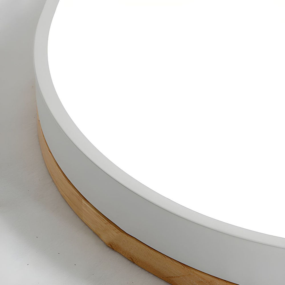 Ceiling Light Modern Bedroom | LED Wooden Frame