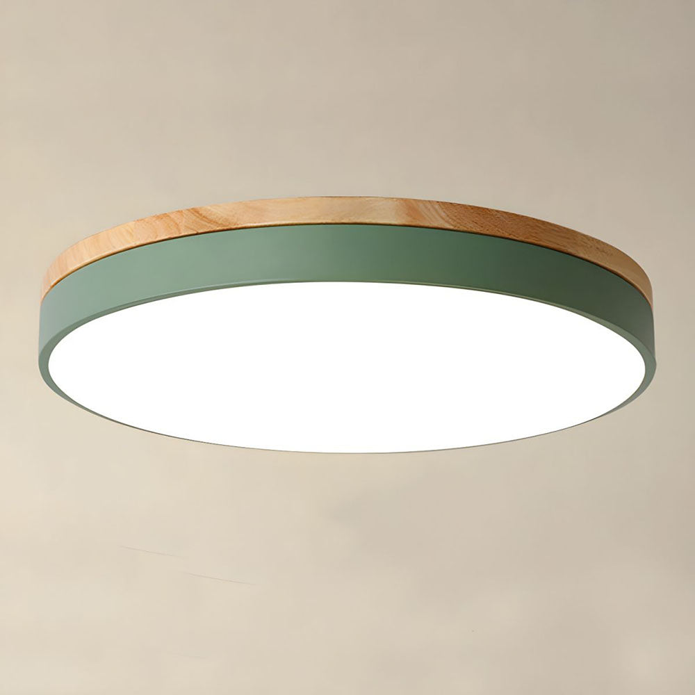 Ceiling Light Modern Bedroom | LED Wooden Frame