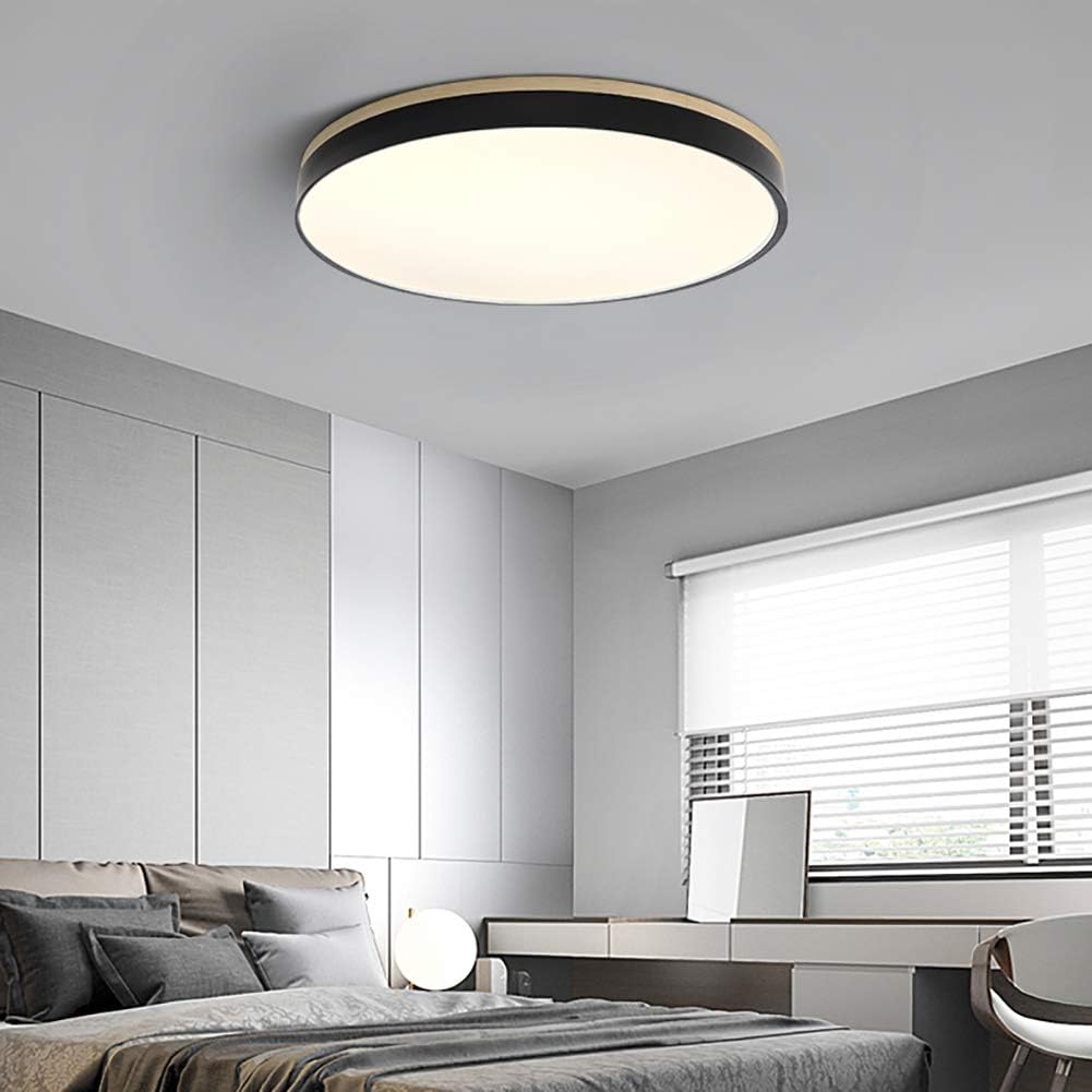 Ceiling Light Modern Bedroom | LED Wooden Frame
