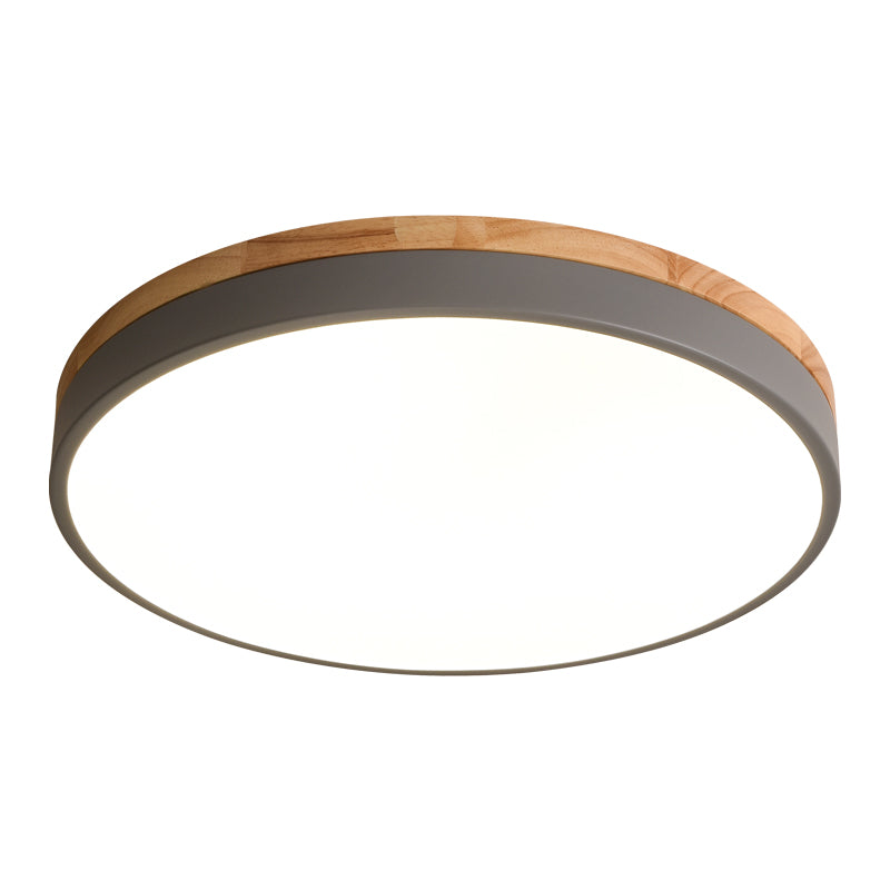 Ceiling Light Modern Bedroom | LED Wooden Frame