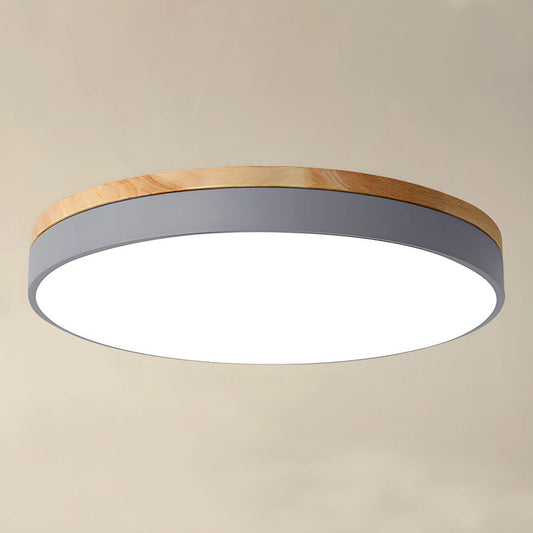 Ceiling Light Modern Bedroom | LED Wooden Frame