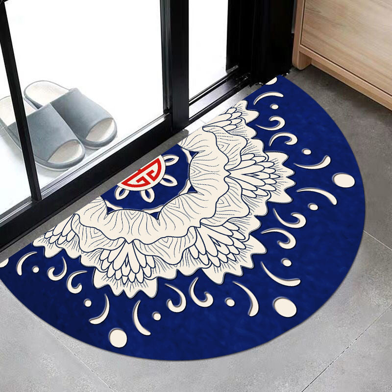 Decorative Washable Rugs Half Round | Artistic Design