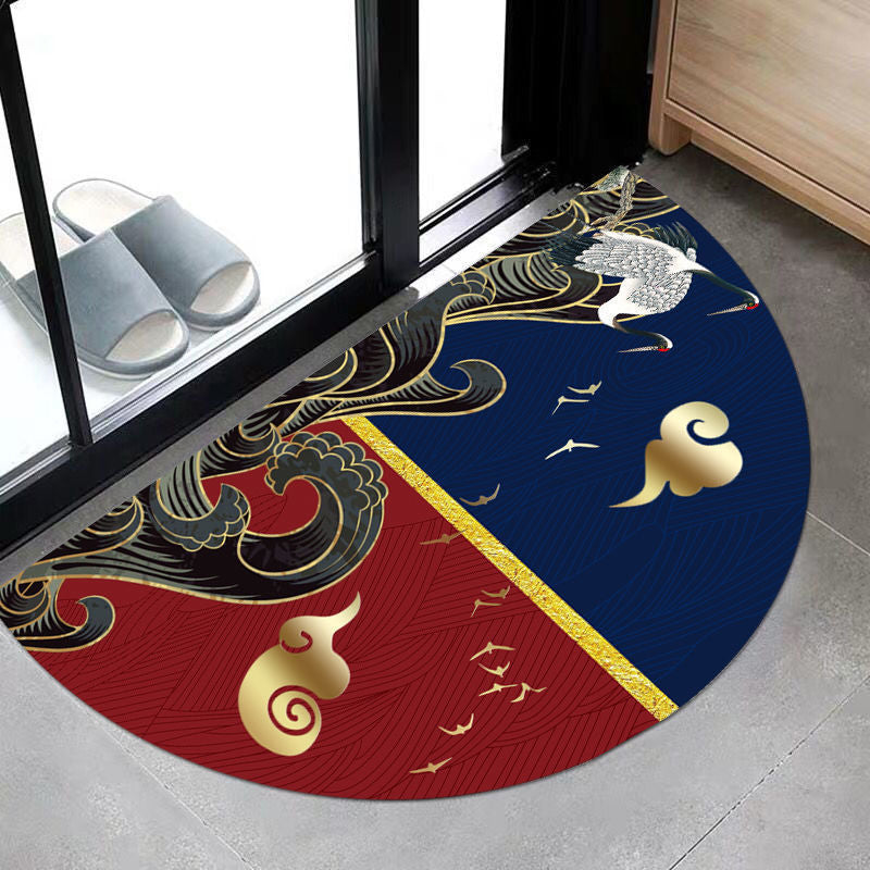 Decorative Washable Rugs Half Round | Artistic Design