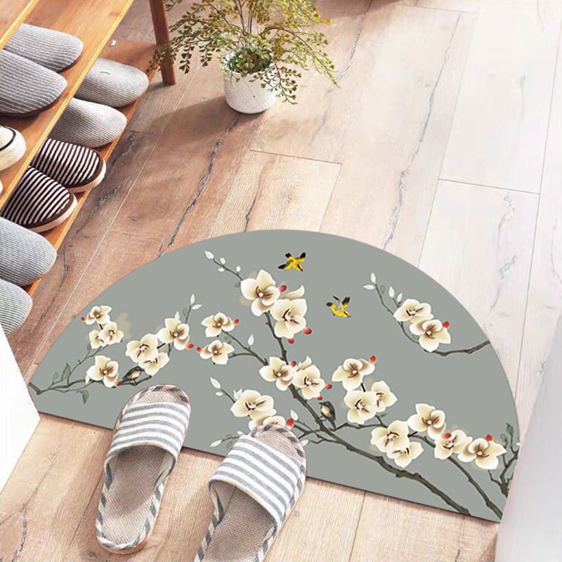 Decorative Washable Rugs Half Round | Artistic Design
