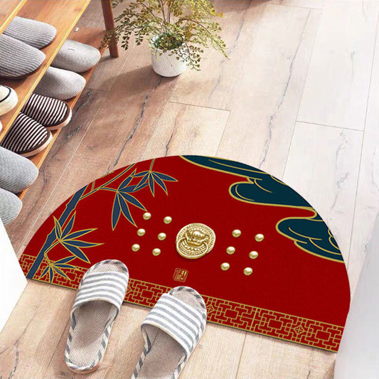 Decorative Washable Rugs Half Round | Artistic Design