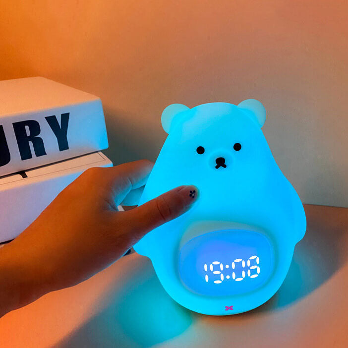 Digital Alarm Clock Bear Design | Night Light