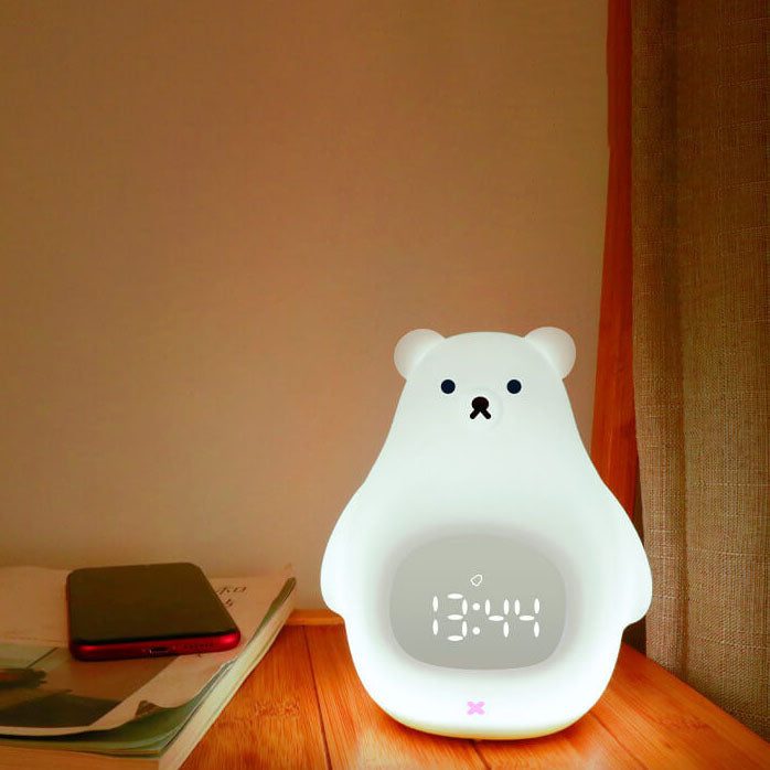 Digital Alarm Clock Bear Design | Night Light
