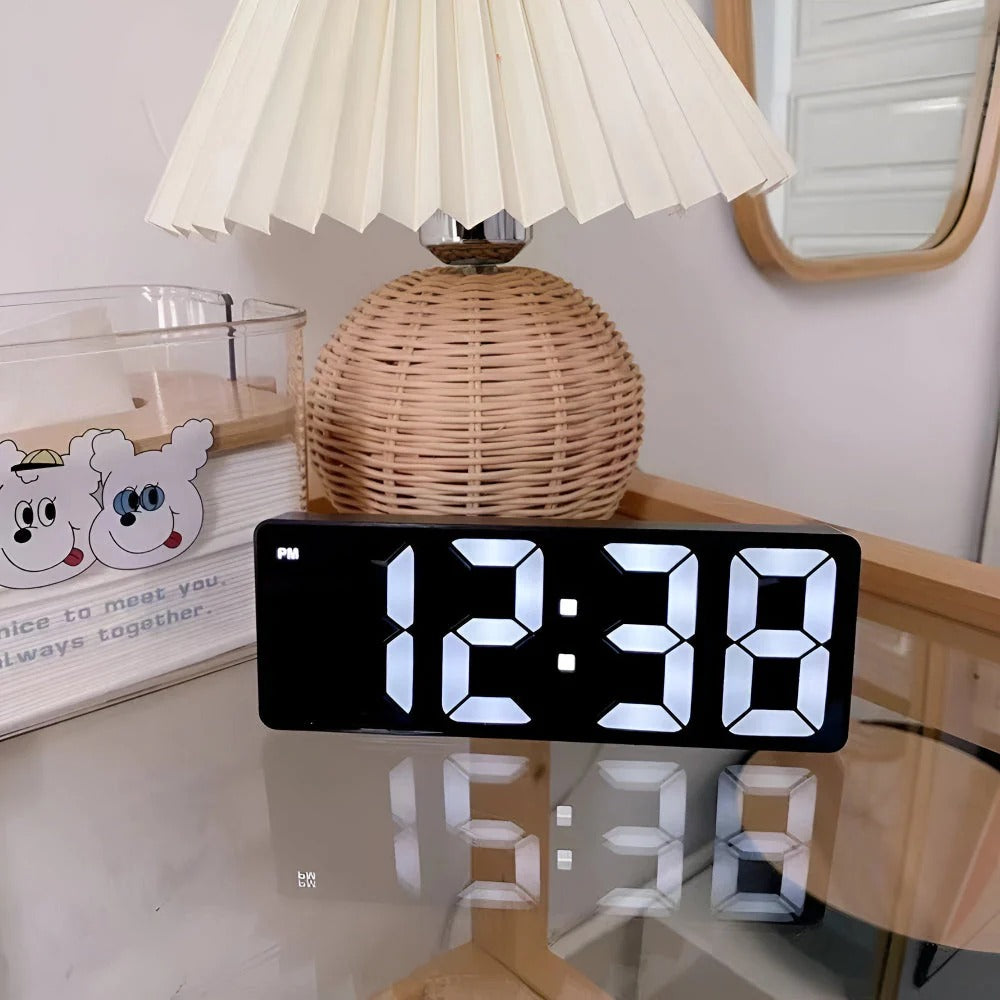 Digital Alarm Clock Large Display | LED Screen