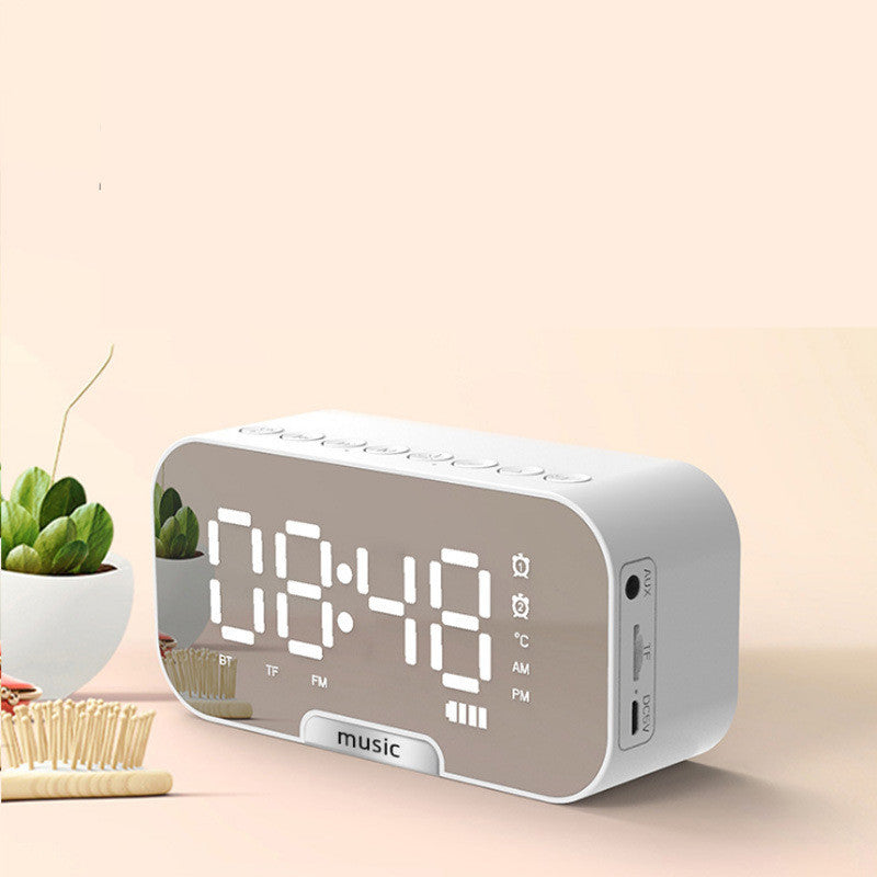 Digital Alarm Clock Mirror Display | Bluetooth Speaker