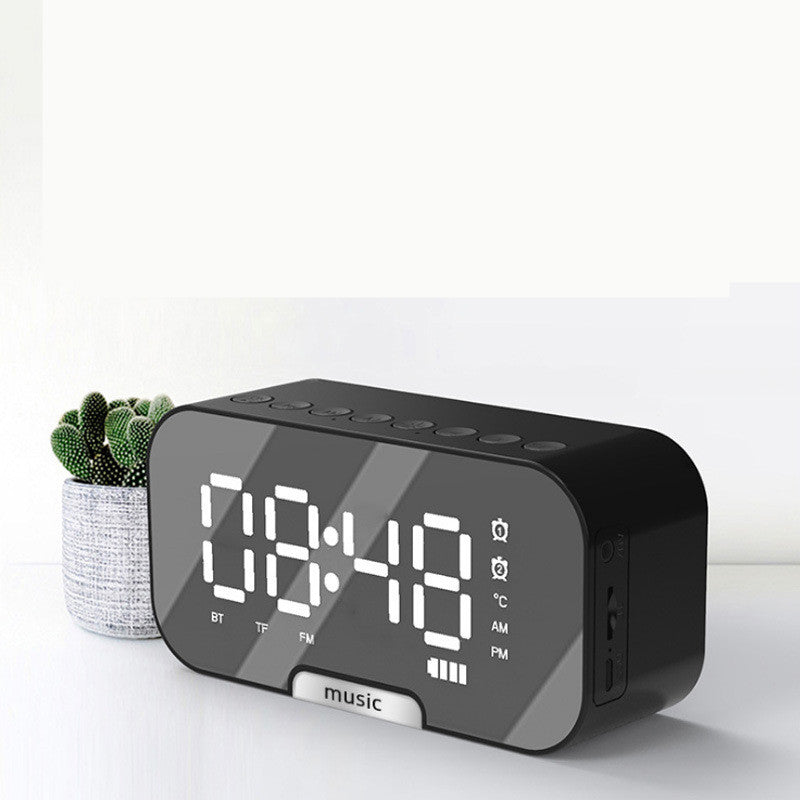 Digital Alarm Clock Mirror Display | Bluetooth Speaker