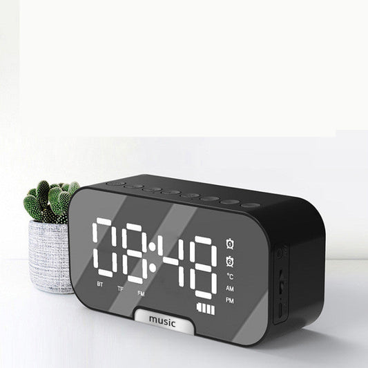 Digital Alarm Clock Mirror Display | Bluetooth Speaker