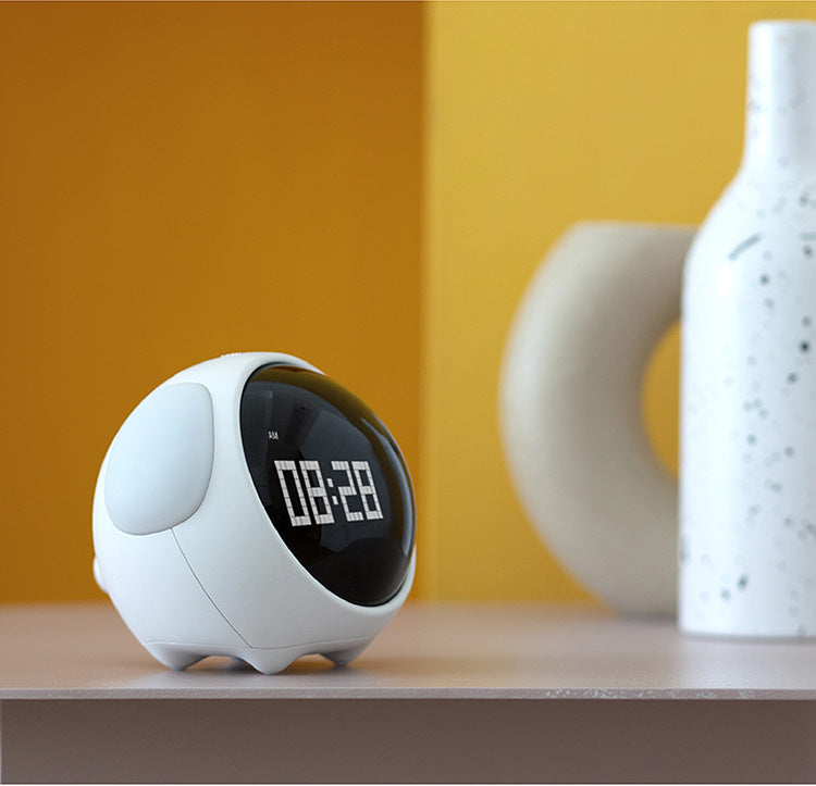 Digital Alarm Clock Modern Bedroom | Emoji Display