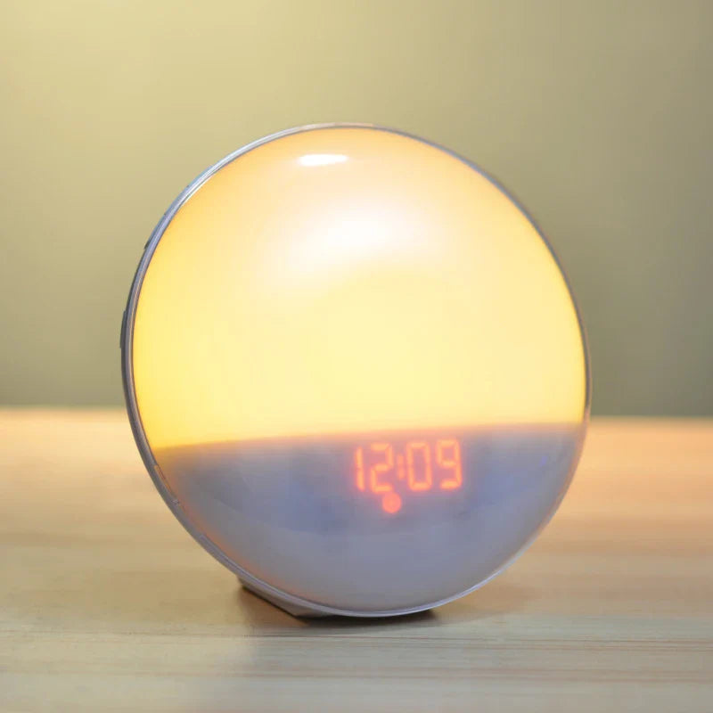 Digital Alarm Clock Sunrise Light | Wake-Up Lamp