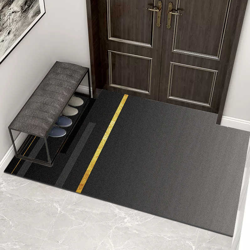 Doormat Black Non Slip Entryway | Large