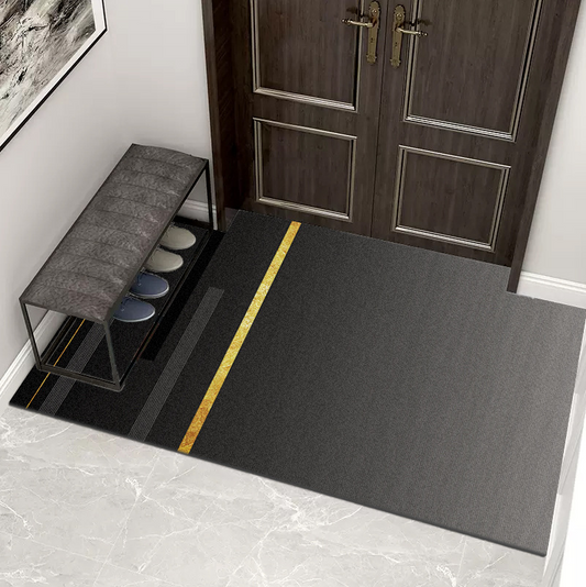 Doormat Black Non Slip Entryway | Large