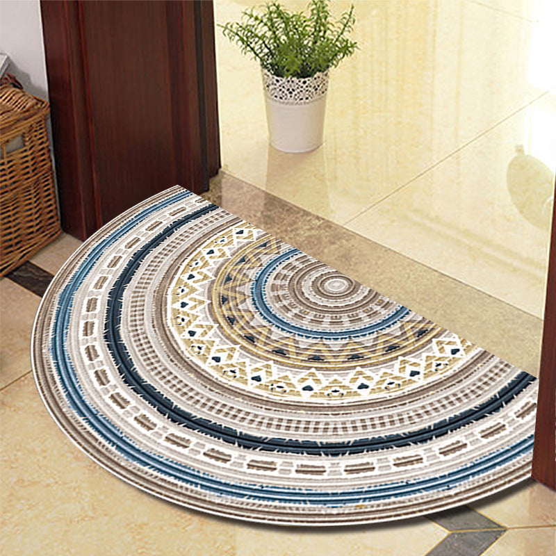 Doormat Half Round Pattern Non Slip | Entryway