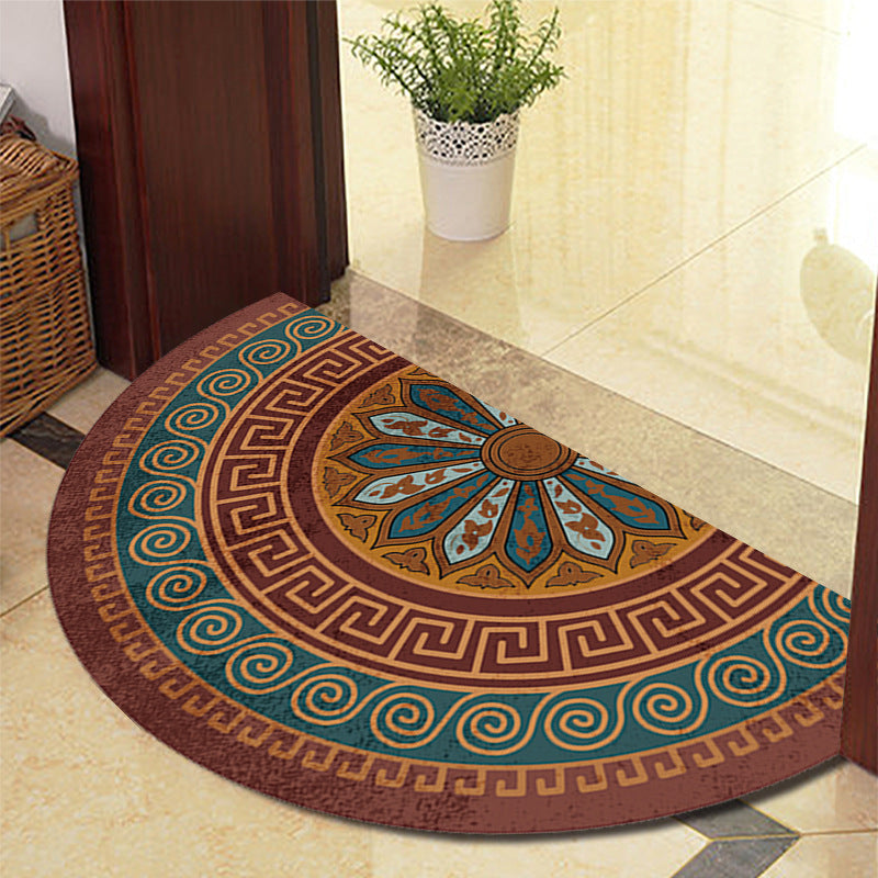 Doormat Half Round Pattern Non Slip | Entryway