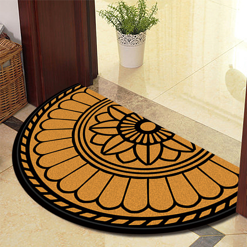 Doormat Half Round Pattern Non Slip | Entryway