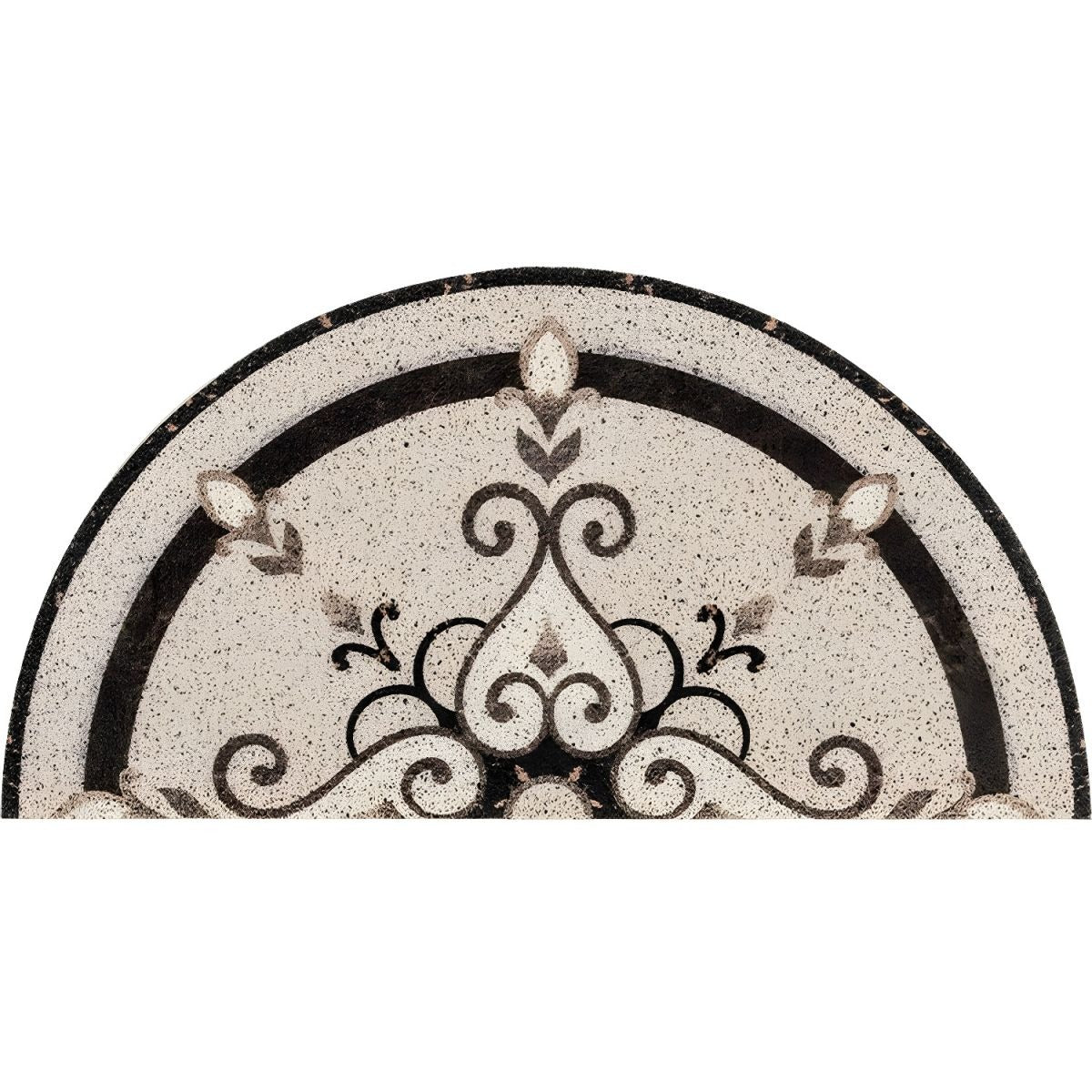 Doormat Outdoor Non Slip Half Round | Retro