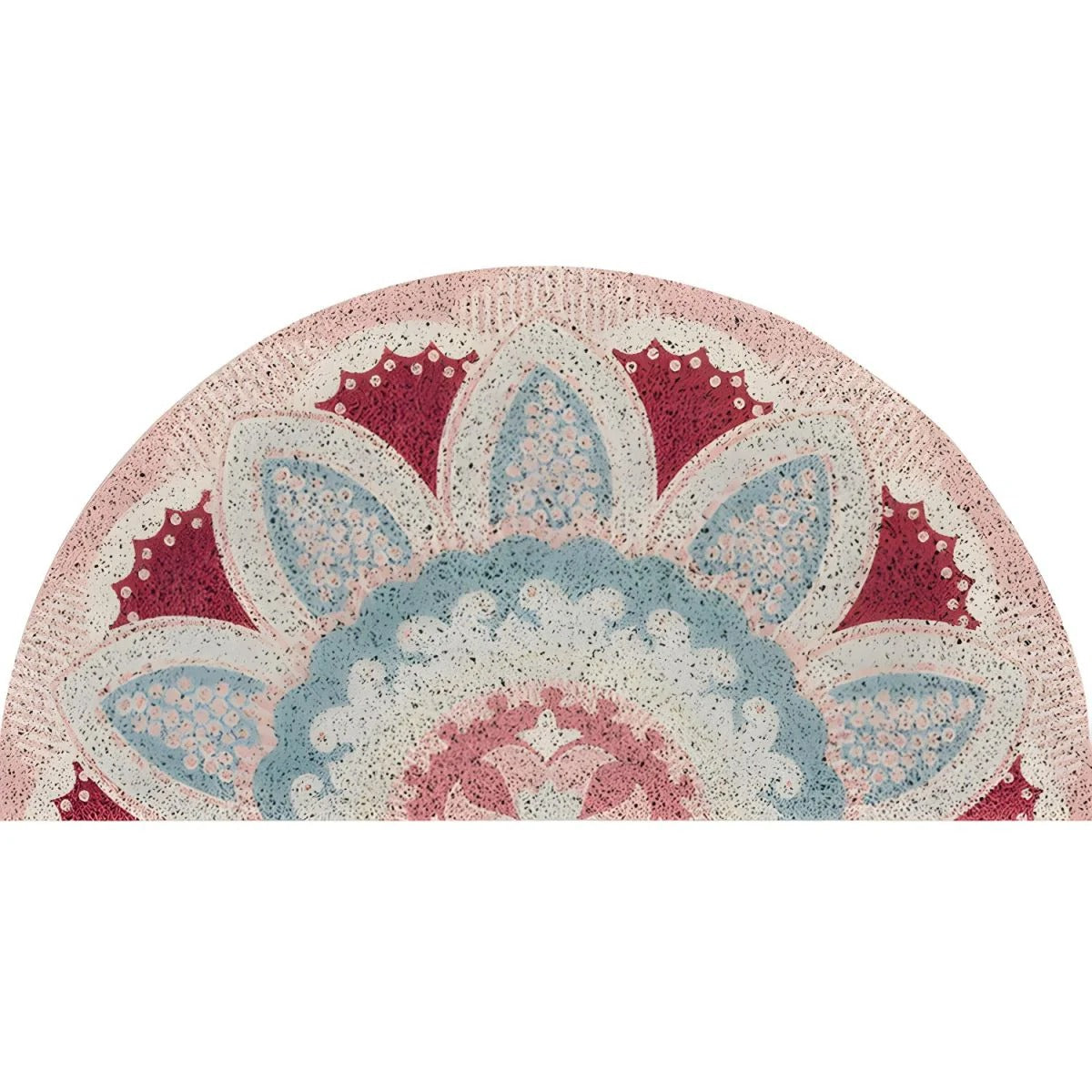 Doormat Outdoor Non Slip Half Round | Retro
