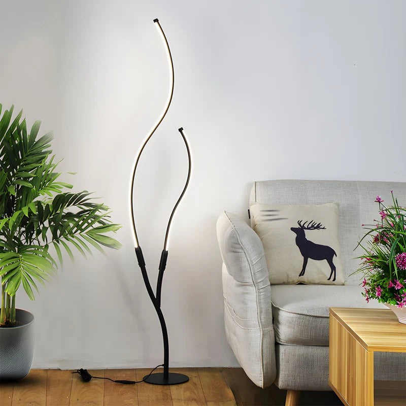 Floor Lamp LED Modern Living Room | Curved Design